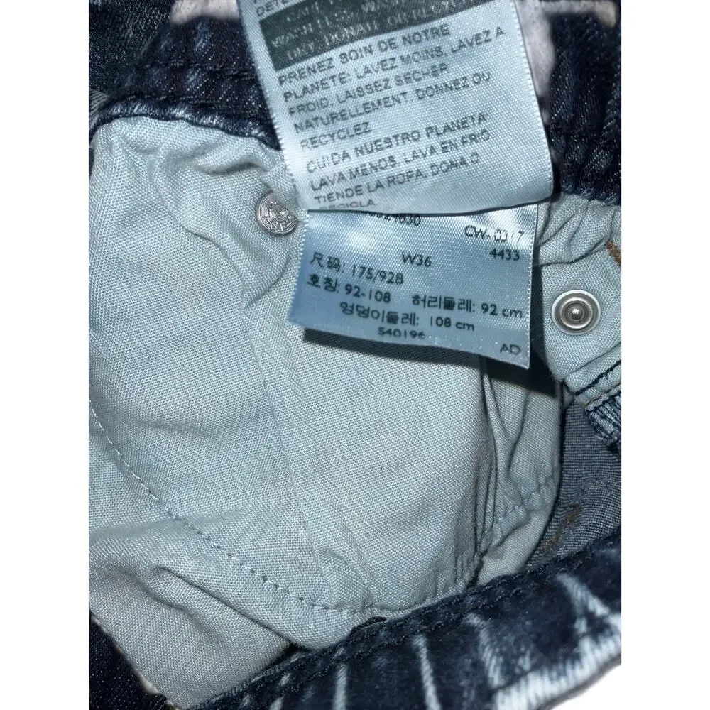 Denizen Levi’s Crop Denim Lab Stone Wash Jogger Jeans Size 36 waist